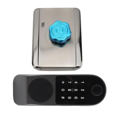 Imagem de Cryfokt Fechadura de Porta Eletrônica Inteligente Com Vários Métodos de Desbloqueio para Casa de Apartamento, Liga de Alumínio, 5 Teclas