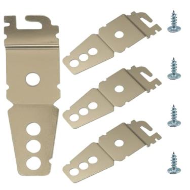 Imagem de LifCratms Pacote com 4 8269145 Suporte de montagem para lava-louças com parafusos, suporte de aço inoxidável para peças de reposição de lava-louças, substitui WP8269145 AP3039168 PS393134