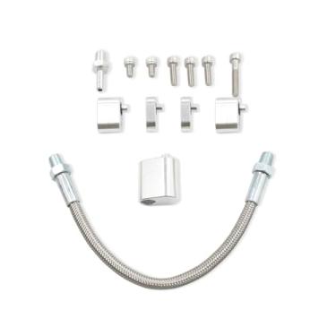 Imagem de Kit de Mangueira Desvio do Corpo Borboleta LS Passagem Porta Vapor Líquido arrefecimento Kits para Motores da Série GM Desempenho Aprimorado Construção Instalação Fácil Eficiência Melhorada Aço Trança