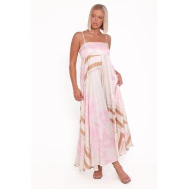 Imagem de Petal & Pup Vestido feminino Elanor-Maxi-estampado rosa, Estampa rosa, P