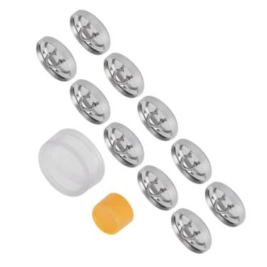 Imagem de Naroote Kit de Botões de Cobertura de Bolsa de Pano Artesanal DIY Base de Botão Redondo de para Artesanato de Costura, Cena aplicável: Joias, Presentes, Brinquedos e Acessórios Material: Borracha + Metal (20MM)