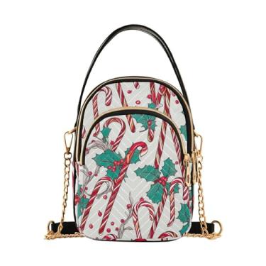 Imagem de GAIGEO Linda bolsa de ombro com flor de narciso, bolsas para mulheres, bolsa transversal pequena, bolsas transversais pequenas para mulheres, Bengala doce em branco-3, One Size