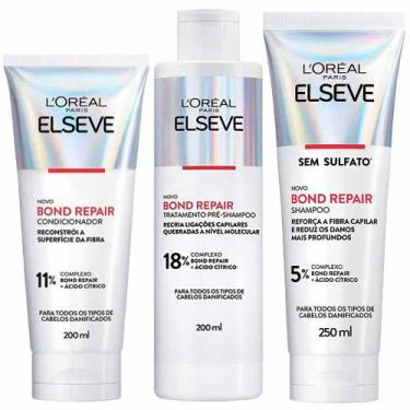 Imagem de Kit Elseve Bond Repair - Pré Shampoo + Shampoo + Condicionador - L'Oré