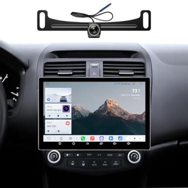 Imagem de Rádio automotivo de 11,5 polegadas para Honda Accord 7th Stereo 2003-2007 com CarPlay sem fio e Android Auto/Android 13/5G WiFi/tela sensível ao toque/FM/AM/4 GB de RAM + ROM de 64 GB (polegadas, 11,5
