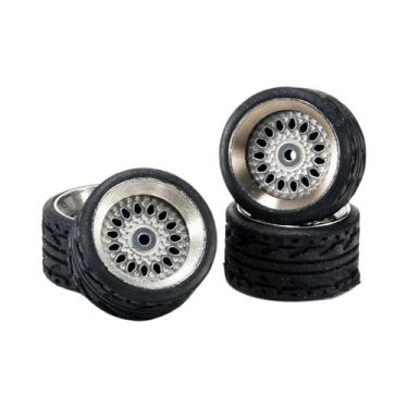 Imagem de Rodas De Liga Carlomo N-Class 1/64 Com Pneus De Borracha, Conjunto De 