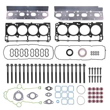 Imagem de GOCPB Conjunto Completo De Juntas Cilindro Com Parafusos Cabeça Hs26423Pt Compatível Chrysler 300, Dodge Challenger, Charger, Durango, Ram 1500, 2500, 3500, Grand Cherokee 2009-2020 Para V8 5.7L Tcs