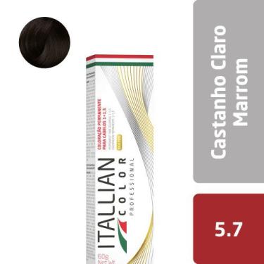 Imagem de Coloração Itallian Color Professional   60g  Marrom Quente - Itallian 