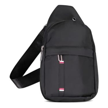 Imagem de Pochete Transversal Urbana, Preta, Poliéster/Nylon, 30x17x8cm, Design Ergonômico, Uso no Peito/Costas/Cintura, com Bolso Frontal