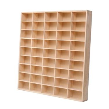 Imagem de KiBcsLic Vitrine de madeira para carrinhos de brinquedo, montada na parede, e, organizadora, prateleira para exibição e armazenamento de