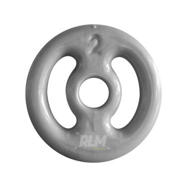 Imagem de Anilha Emborrachada - Cinza - 2 Kg-Unissex