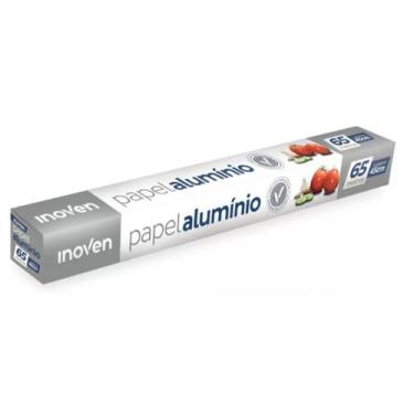 Imagem de Rolo Bobina Papel Aluminio 45cm X 65 Metros Ótimo!! - Inoven