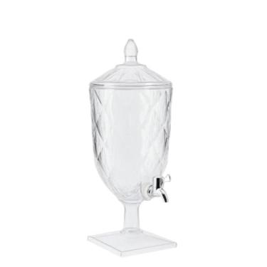 Imagem de Acrílico Cristal Suqueira com Torneira 4,5 Litros Resistente e Versátil para Casa(1 Suqueira)