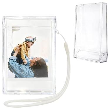 Imagem de HIYQIN - Pacote Com 2 Mini Estojos Fotográficos 2X3, Caixa Adequada Para Fujifilm Instax Liplay, 12 11 9 8 7S Se 40 90 99 Evo Pouch, Suporte De Filme Transparente