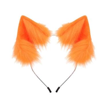 Imagem de Tiara De Orelhas De Animal De Pelúcia De Gato E Raposa, Acessório De F