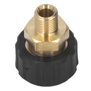 Imagem de aqxreight Adaptador de Lavadora de Pressão Conector de Mangueira de Latão Com Classificação de 5000 PSI G1/4 pol. a M22 X 1,5 Mm Rosca Compatível Com a Maioria das Lavadoras de Pressão Peça de