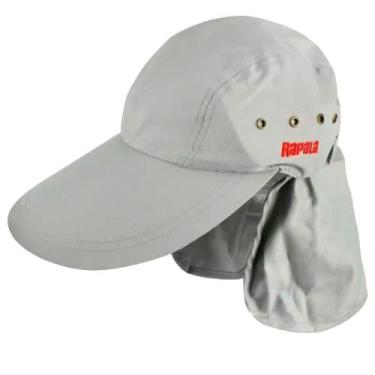 Imagem de Boné Rap Aba Longa Proteção Pescoço - Rapala, Cinza