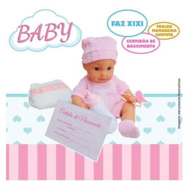 Imagem de Bebê Boneca Menina Mama Mamadeira E Faz Xixi Pode Banho 4166 - Importw