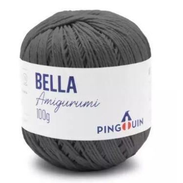 Imagem de Fio Bella Amigurumi Cor 1815 Cinza Novo 203 Metros 100 Gramas Pingouin