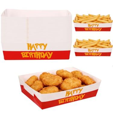 Imagem de 24un Bandejas Comida Festa Desenhos Animados, Bandejas Pratos Papel Impermeáveis Resistentes Gordura Anime Vermelho Branco Servir Alimentos Aniversários Festas Como Lembrancinhas Decoração