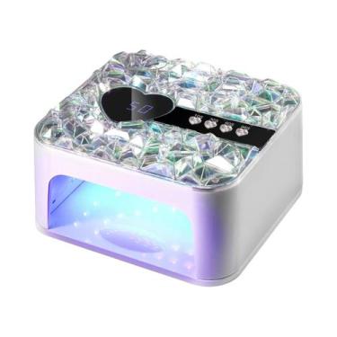 Imagem de Lâmpada De Unhas UV LED Em Forma De Coração 3D Com 45 LEDs, Máquina De