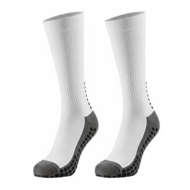 Imagem de Meião Socks Antiderrapante Futebol Contra Torções Branca - 00006714E, 