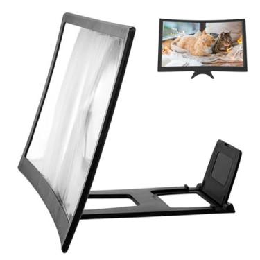 Imagem de Lupa de Ecrã Grande para Telemóvel - 30 cm 3D Alta Definição Dobrável Ajustável | Tela de Ampliação para Smartphone Dobrável | Uso em Escritório Viagem Casa Leitura e Entretenimento