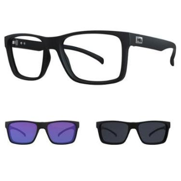 Imagem de Armação Clip On HB Switch 0339 Matte Black - 52 - 3 em 1-Unissex