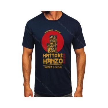 Imagem de Camiseta Masculina 100% Algodão Hattori Hanzo Estampada Harajuku Camis