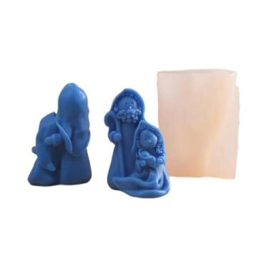 Imagem de Molde De Silicone Da Família Jesus E a Virgem Para DIY, Sabonete Artes