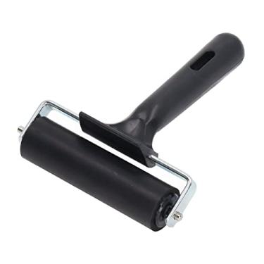 Imagem de Rolo de pintura de strass CUOFYUNL 10 cm de comprimento movido facilmente Rolo Power Brayer de cobertura forte com alça de plástico antiderrapante para impressão