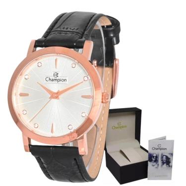 Imagem de Relógio Champion de Pulso Mulher Pulseira Couro Padrão-Feminino