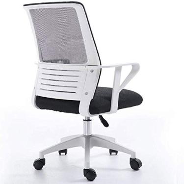 Imagem de Cadeira de escritório ergonômica cadeira de trabalho de computador giratória de malha cadeira de computador encosto médio cadeira de computador cadeira de estudante cadeira de escritório (cor: D) (C)