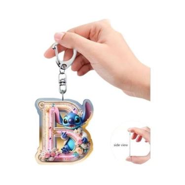 Imagem de Guirlanda Colorida De Acrílico Plana 2D Com 26 Letras Em Inglês, Chave