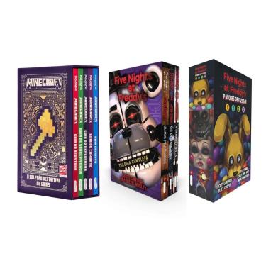 Imagem de Kit de Boxes: Minecraft: A Coleção Definitiva de Guias, Five Nights at Freddy's e Pavores de Fazbear