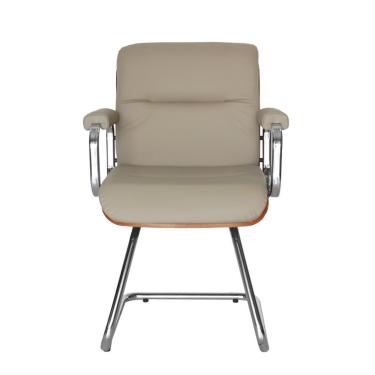 Imagem de Poltrona Eames Diretor Fixa Linha Capa em Madeira Marrom