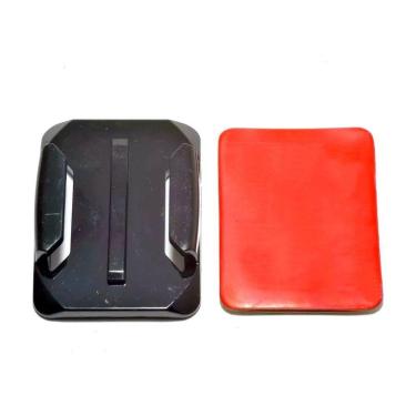 Imagem de Kit Suportes Base Plano E Curvo Com Adesivos Gopro Sjcam