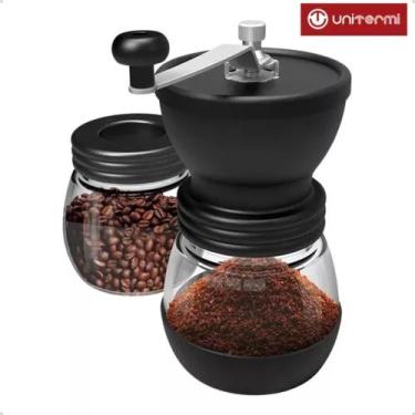 Imagem de Moedor de café manual com pote de vidro reservatório Unitermi