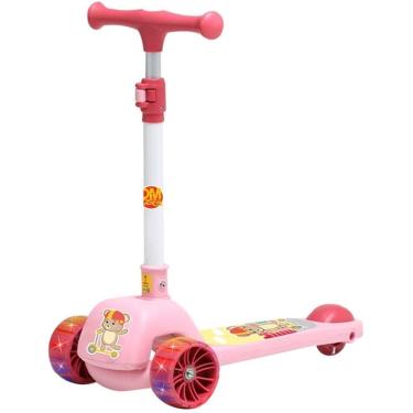 Imagem de Patinete Infantil Fofo com LUZ Rosa DM TOYS