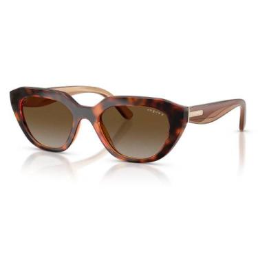 Imagem de Óculos de sol Feminino Vogue Redonda VO5711S-W656T5 51 Polarizado, Úni