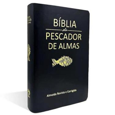 Imagem de Bíblia Do Pescador De Almas Média Luxo Preta - ARC - Editora SBB