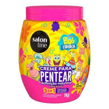 Imagem de Creme Para Pentear 3 Em 1 Definição Máxima Bob Esponja 1kg Salon Line