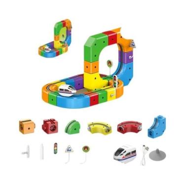 Imagem de Blocos De Construção Magnéticos Elétricos Para Crianças, Brinquedo Edu