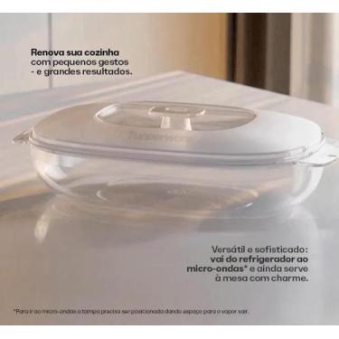 Imagem de Tupperware Travessa Mágica 1 Litro Policarbonato Microondas Natural, N