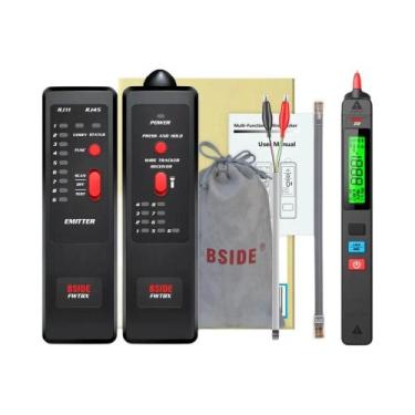 Imagem de Testador De Cabos De Rede RJ11 RJ45 E Telefones BSIDE Ferramenta Telec