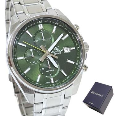 Imagem de Relógio Casio Masculino Edifice Cronógrafo Prateado EFV-610D-3CVUDF