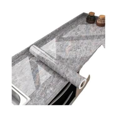 Imagem de Papel De Parede Vinílico Autoadesivo De Mármore 40cm, Filme Decorativo