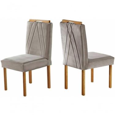 Imagem de Cadeiras Para Mesa De Jantar Madeira Maciça - Safira - Móveis Mundial