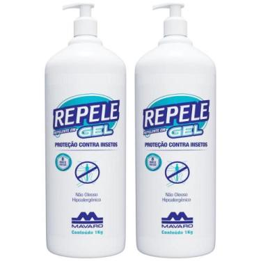 Imagem de Kit Com 2 Repelente De Insetos Repele Em Gel 1 KG Profissional Mavaro