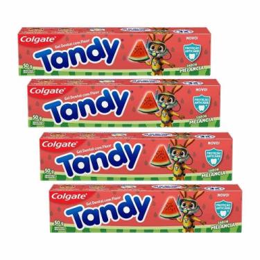 Imagem de Kit 4 Cremes Dentais Infantil Colgate Tandy Melancia 50g
