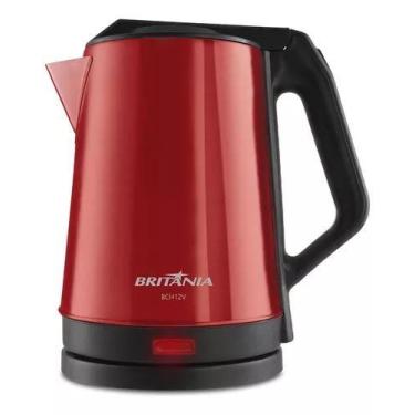Imagem de Chaleira Elétrica Britânia Bch12v Inox 1,9l Cor Vermelho 220v